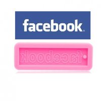 facebook Фейсбук лого силиконов молд форма за декорация и украса торта фондан, снимка 1 - Форми - 32202213