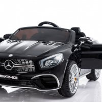 Акумулаторен КОЛА Mercedes Benz SL65 AMG 12V батерия,функция за люлеене, снимка 2 - Детски велосипеди, триколки и коли - 37299485