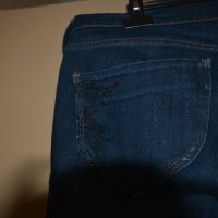 Дънки тъмносини марка Replay, с бродерия на джобовете, пролетно-есенни, снимка 3 - Дънки - 42338235