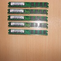 205.Ram DDR2 667 MHz PC2-5300,2GB,hynix.НОВ.Кит 5 Броя, снимка 1 - RAM памет - 40775456