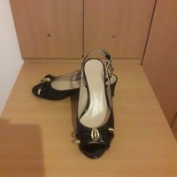 Елегантни дамски сандали от естествен лак, номер 36 , снимка 3 - Сандали - 29284266