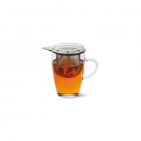 Чаша 350 ml. в комплект със стъклен капак и цедка за чай SIMAX , снимка 2 - Чаши - 31169914