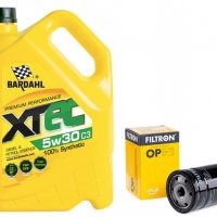 Комплект масло BARDAHL XTEC C3 5W30 5L + маслен филтър, снимка 1 - Аксесоари и консумативи - 39569261