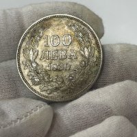 Сребърна монета царство България 100 лева 1930, снимка 3 - Нумизматика и бонистика - 44319637