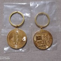 ПРОМО Качествен метален златист ключодържател Биткойн Bitcoin , снимка 3 - Подаръци за рожден ден - 34448162