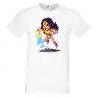 Мъжка тениска DC Wonder Woman Star Wars Игра,Изненада,Подарък,Геймър, , снимка 5 - Тениски - 36808544