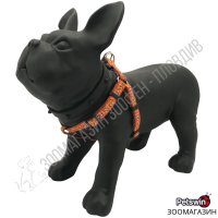 Нагръдник за Куче - XS, S, M, L - 4 размера - Dog Harness A Cute Bones Orange - Pet Interest, снимка 2 - За кучета - 39011226