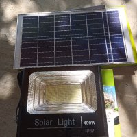 Градинска Соларна лампа - прожектор с отделен панел , снимка 7 - Външни лампи - 34484146