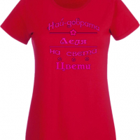 Дамска тениска Най-добрата Леля на света Цвети Подарък,Имен Ден,Изненада,Може да се смени името,, снимка 9 - Тениски - 36452296