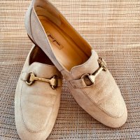 Удобни леко златисти обувки-лоуфъри PAUL GREEN, снимка 2 - Дамски ежедневни обувки - 36865563