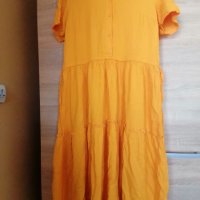 MSCH Copenhagen жълта рокля с харбали , снимка 7 - Рокли - 37998218