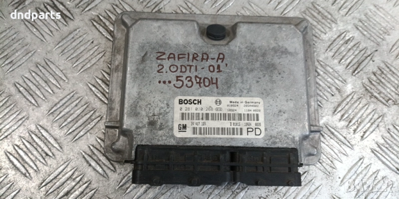 Компютър Opel Zafira 2.0DTi 2001г. 0281010268 24417169	, снимка 1