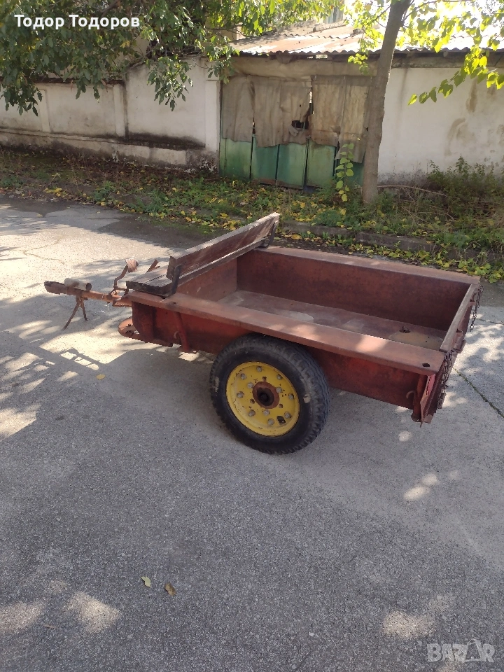 Оригинално ремарке за мотоблок, мотофреза или мотокултиватор акме или руджерини или фреза., снимка 1