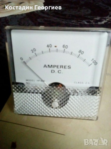 Амперметър за постоянен ток Ever  Star , модел  HP-80P, клас 2.5, снимка 1