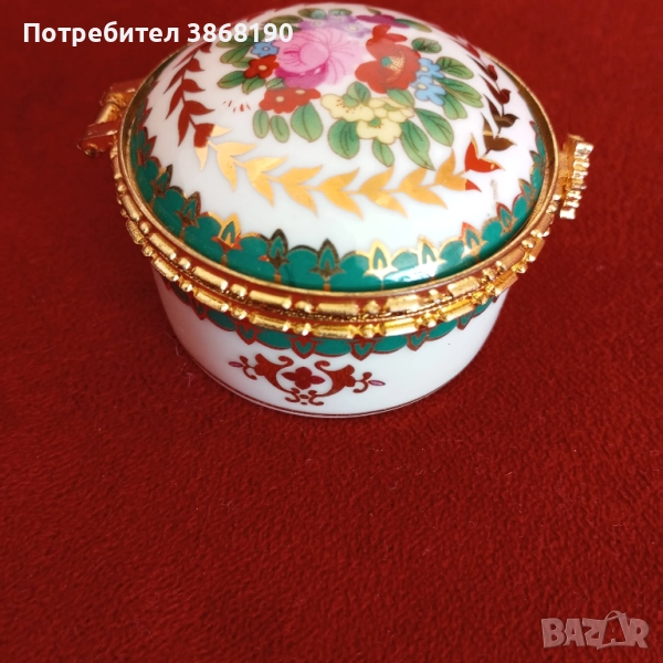 Керамична кутийка за бижута с обков, снимка 1