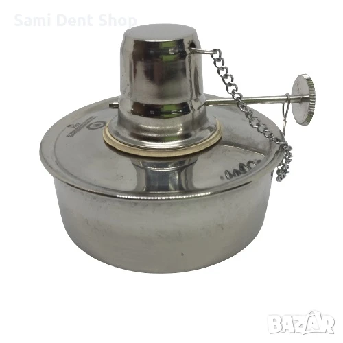 Спиртна лампа от неръждаема стомана – за стоматологични и лабораторни цели, снимка 1