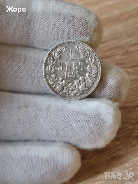 1 лев 1891 година България , снимка 1