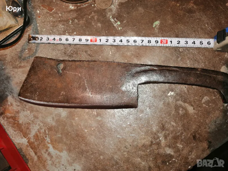 Продавам старинен сатър, кована стомана RUD SACK, снимка 1