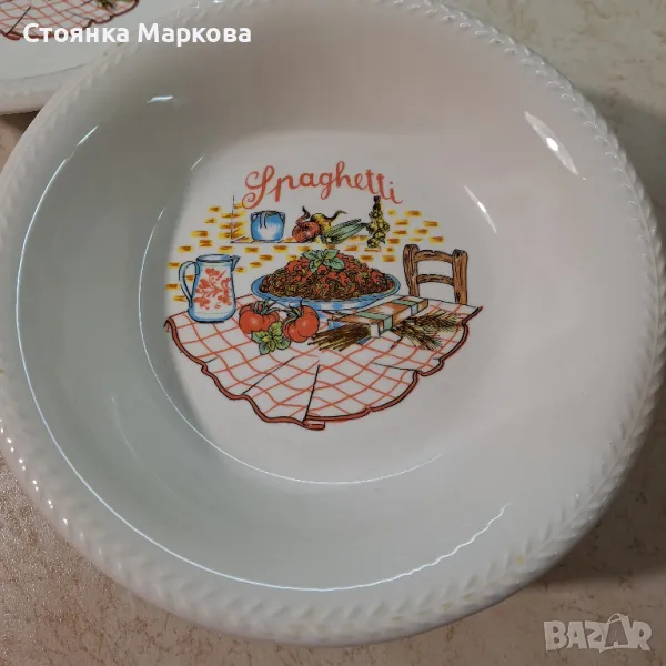 Италиански чинии за спагети, снимка 1