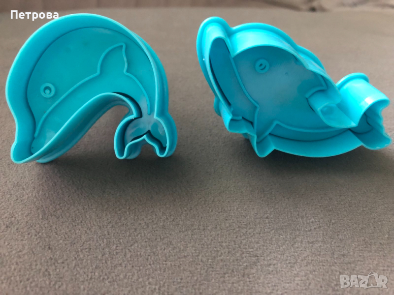 Релефни резци с бутало модел - рибки - 2 бр., снимка 1
