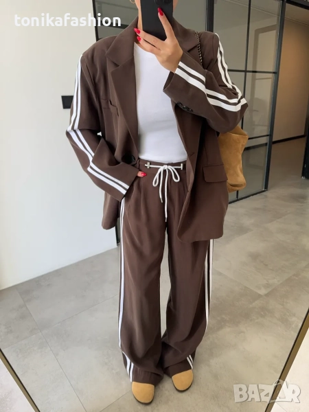 Комплект с овърсайз сако , снимка 1