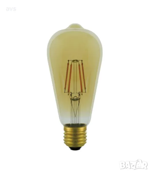 LED крушка 6W ST64 2500K филамент VITO E27, снимка 1