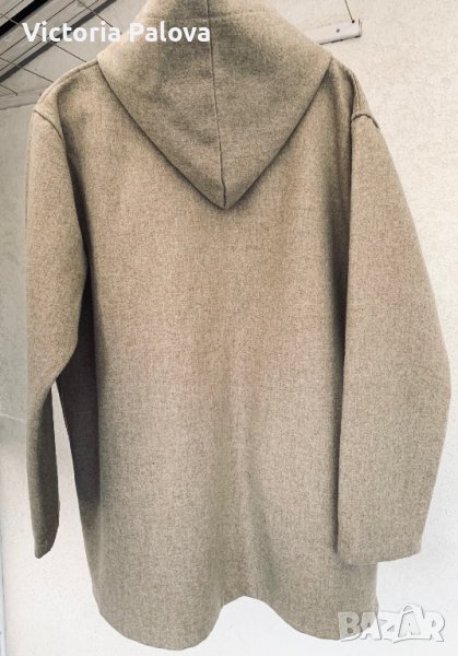 Удобно бежово палто 100% вълна, снимка 1
