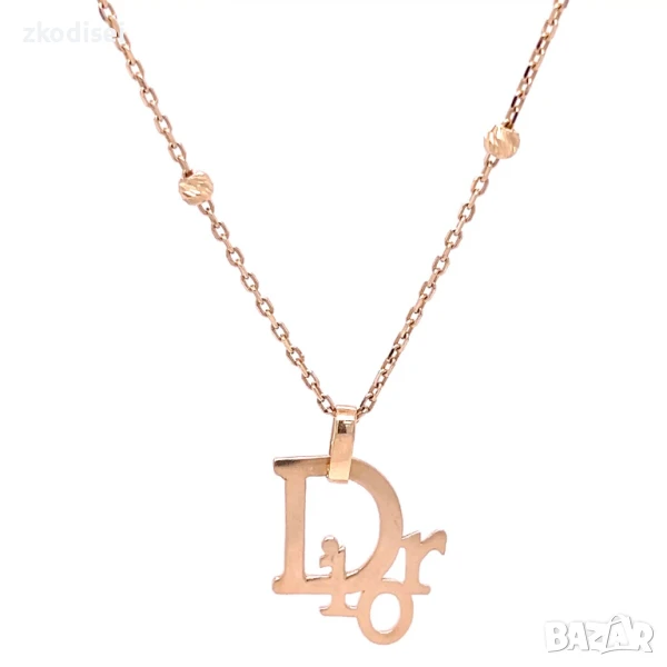 Златнo колие Christian Dior 4,42гр. 42,0см. 14кр. проба:585 модел:32219-6, снимка 1