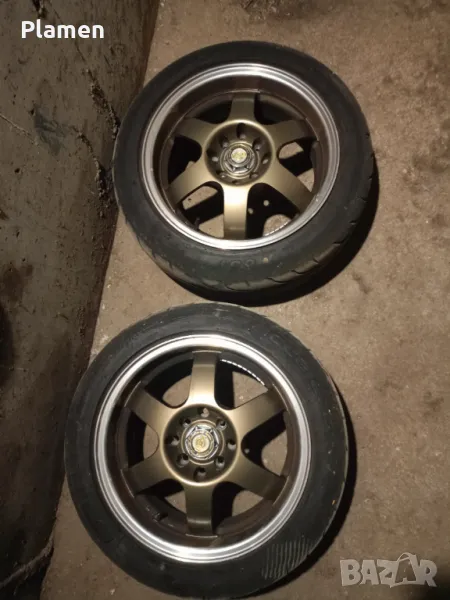 2бр. Джанти с полуслик гуми, снимка 1