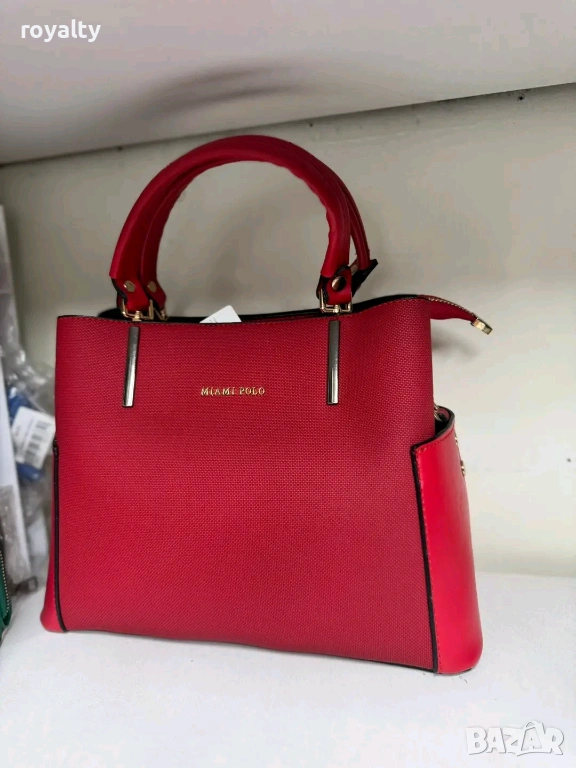 РАЗПРОДАЖБА Червена Оригинална Дамска Чанта , снимка 1