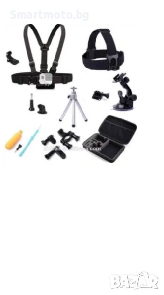 GK7 нов комплект аксесоари за спортни камери 10 части GO PRO SJCAM,EK, снимка 1