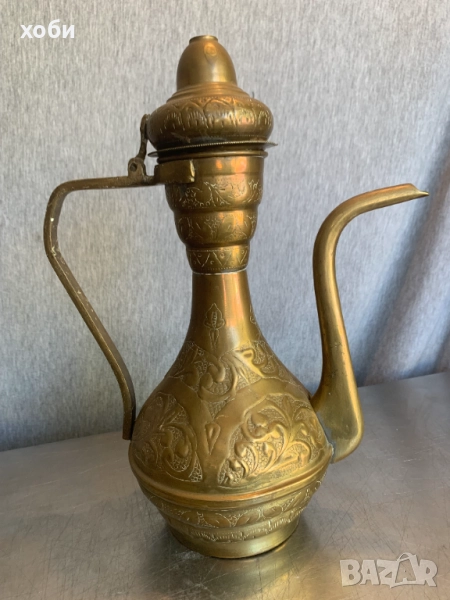  стара  медна кана, снимка 1