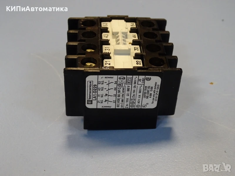 помощен контактен блок Telemecanique LA1-D229 Auxiliary contact block 10A, снимка 1
