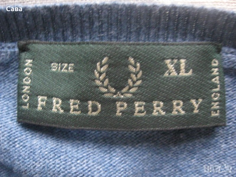 Пуловер FRED PERRY  мъжки,Л-ХЛ, снимка 1