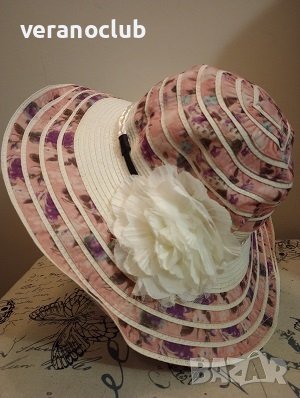 Цветна текстилна капела Цвете 54 см, снимка 1