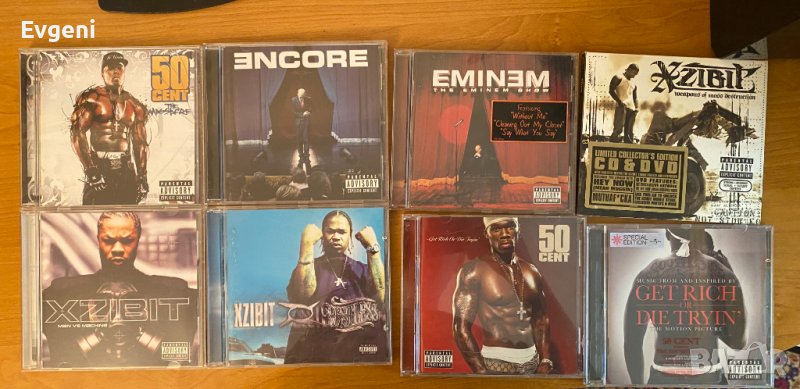 Оригинални Албуми Дискове Eminem 50 Cent Xzibit CD DVD 1999-2005, снимка 1