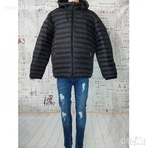 МЪЖКО ЯКЕ - Tommy Hilfiger Hooded Jacket; размери: 3XL, 4XL, 5XL, 6XL и 7XL, снимка 1