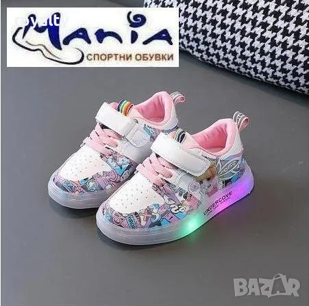 Детски светещи спортни обувки Два цвята , снимка 1