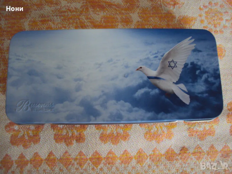 Метална кутия за моливи от Израел, снимка 1