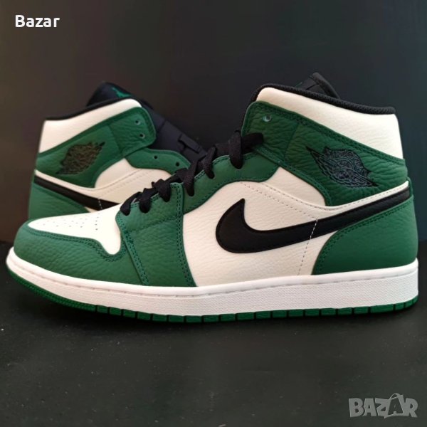 Nike Air Jordan 1 Pine Green Нови Оригинални Обувки Размер 44 Номер 28см Мъжки Маратонки Кецове , снимка 1