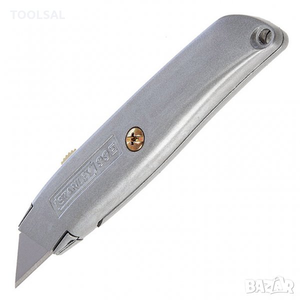 Нож Stanley макетен метален с трапецовидно прибиращо се острие 155х19 мм, снимка 1