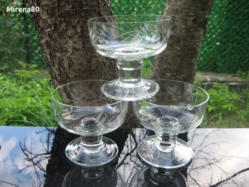 Ретро чаши за шампанско - 3 бр. !, снимка 1