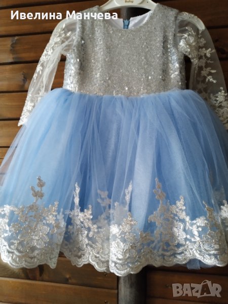 Официална рокля за бебе + подарък обувчици , снимка 1