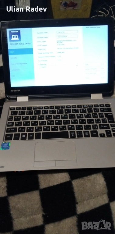 Лаптоп toshiba , снимка 1