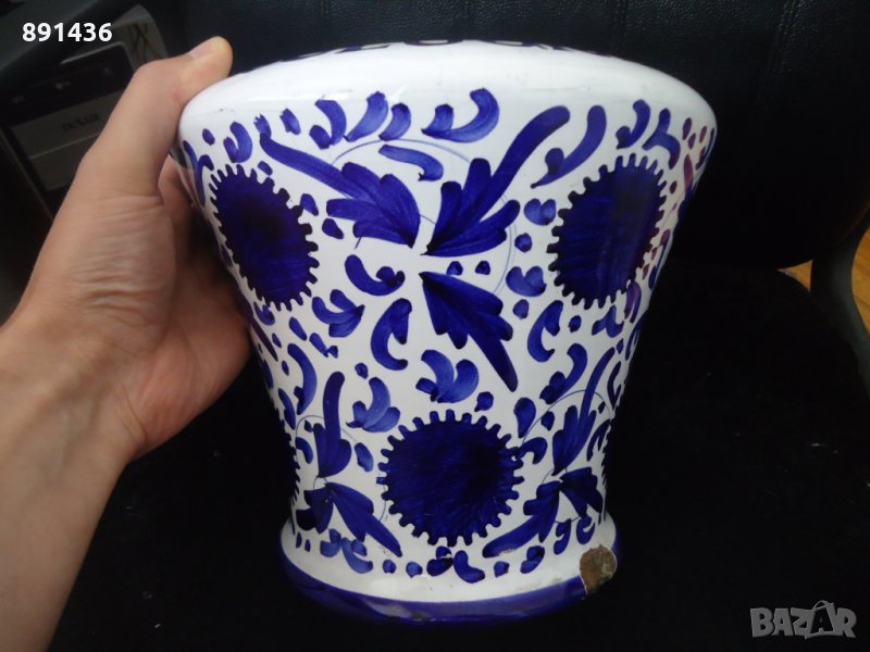 Стара оригинална италианска саксия или ваза  FABBRI, снимка 1