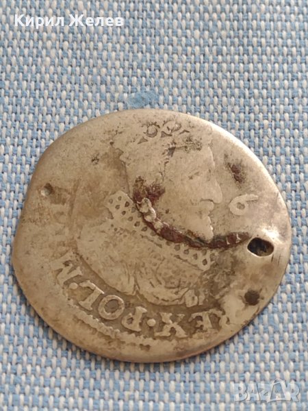 Сребърна монета Орт 1624г. Сигизмунд трети Данциг 13736, снимка 1
