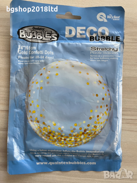 Qualatex 89727 24" Gold Confetti Dots Balloon, снимка 1