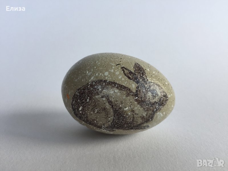 Великденско яйце, дървено №3 - заек, снимка 1
