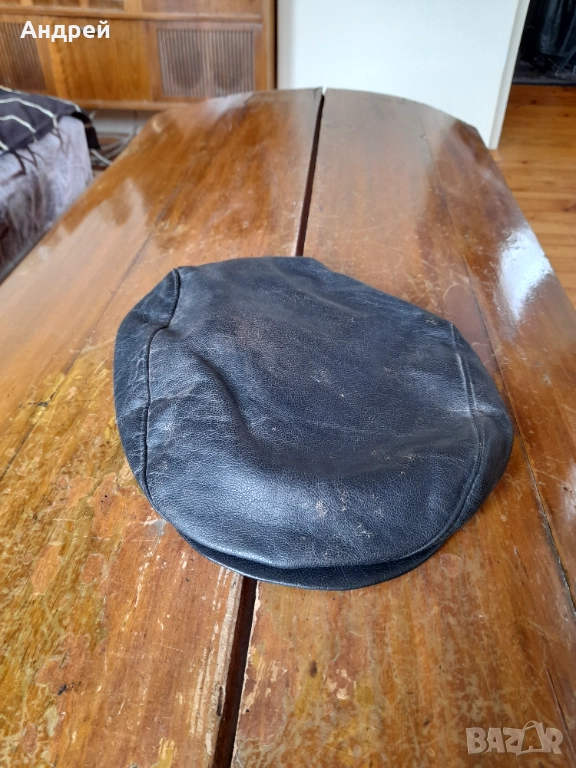 Стар кожен каскет #2, снимка 1