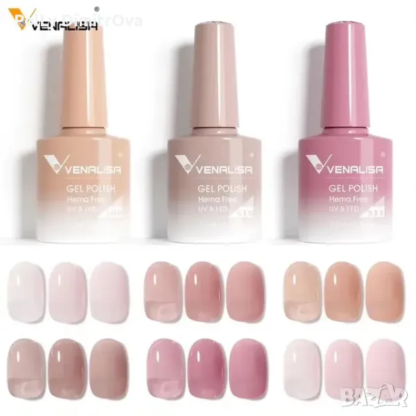 НОВО ! Гел лак Venalisa без HEMA - 7.5ml, снимка 1